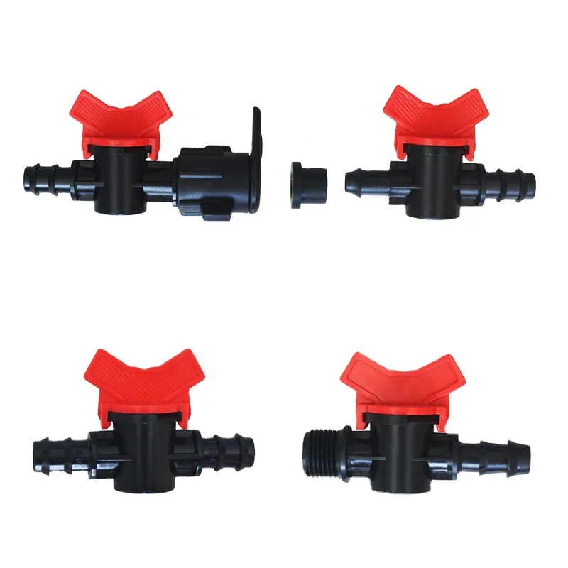 Agricultural Drip Irrigation System Hose LDPE Pipe Thread barb 16mm Drip Tube Fittings Connectors Drip Mini Valve