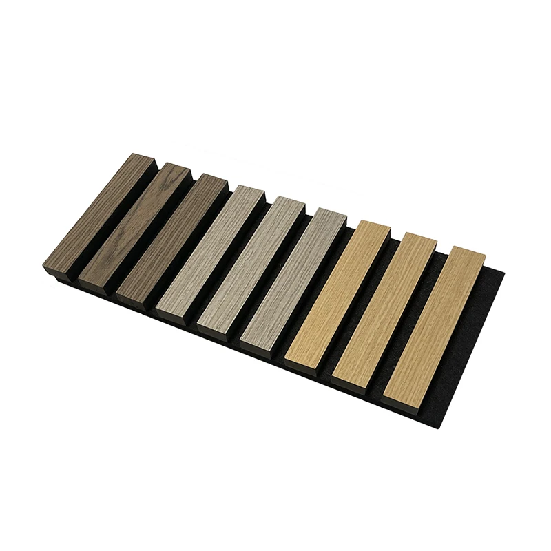 poliester sound acoustic microphone acoustic panel slat retail wall panel slatted grey slat wall panel