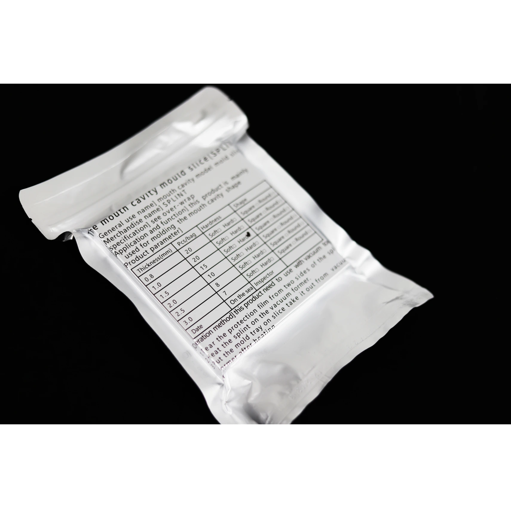 Aligners Dental Lab Disposable Bed Pads 10/15/20pcs Plastic Thermoforming Sheets for Vacuum Forming Soft 0.8-3.0mm