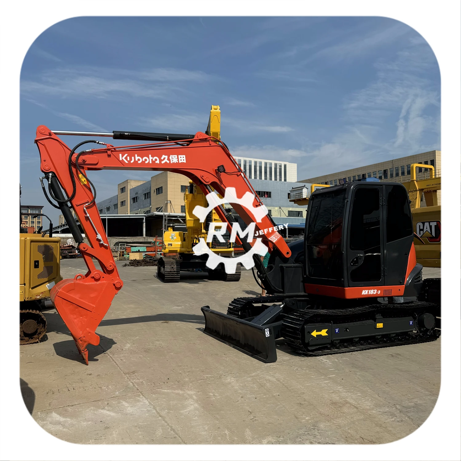 Бесплатная доставка Подержанный мини-экскаватор kubota kx183 Сертификат CE подержанный экскаватор kx155 kx163 kx185 в наличии
