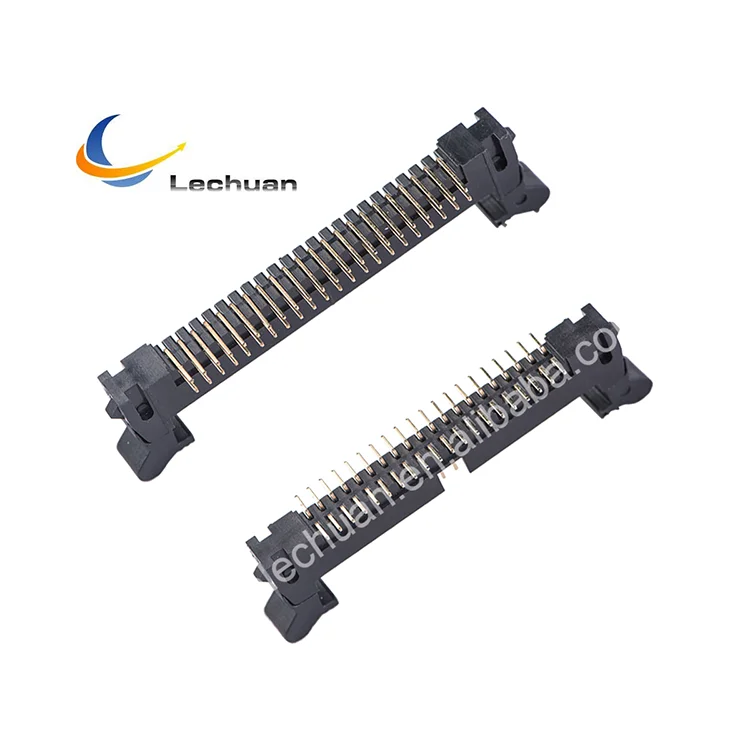 PCB Connector Pitch 1.27 2.0 2.54mm Flat Ribbon IDC Cable 2 To 80 Pin Shrouded Ejector Header