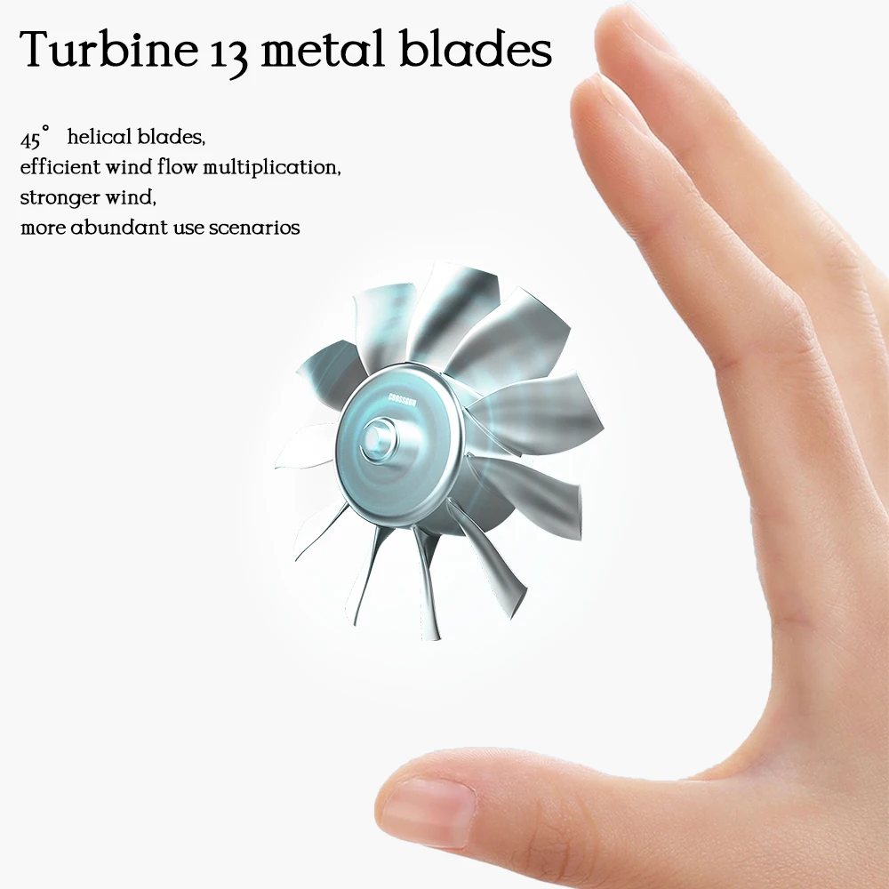 CROSSGUN Hotsale Turbo fan Mini Portable Turbo Fan Vertical Small Wind Turbine For Computer BBQ Air Dust Collector Cleaner