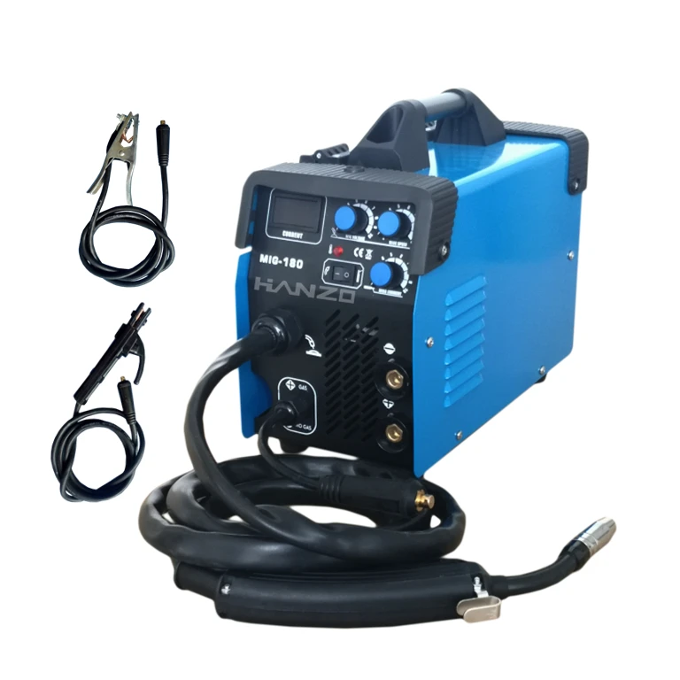 Сварочный аппарат, пластиковый портативный 5 в 1 Co2 Mma Mag Gas Gasless Igbt 200 Amp сварочные аппараты Mig, сварочный аппарат