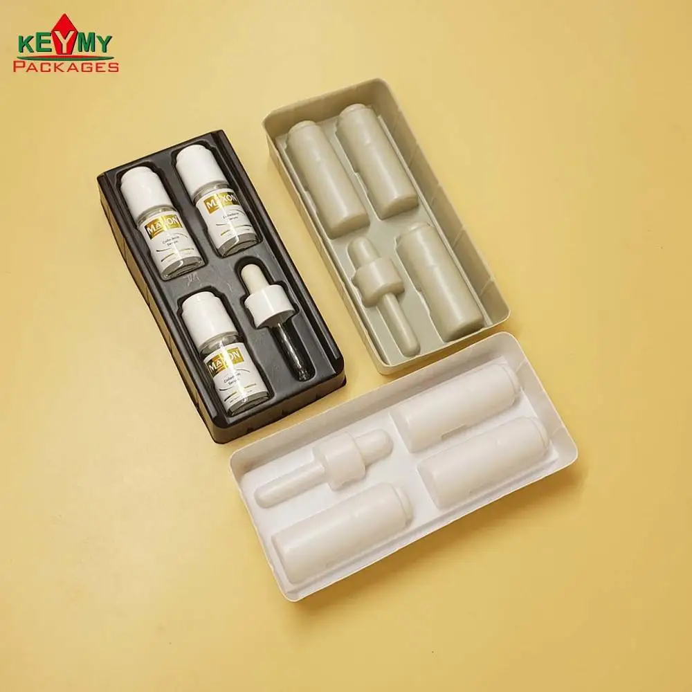 customize color PS blister tray for cosmetic bottles from Shenzhen factory