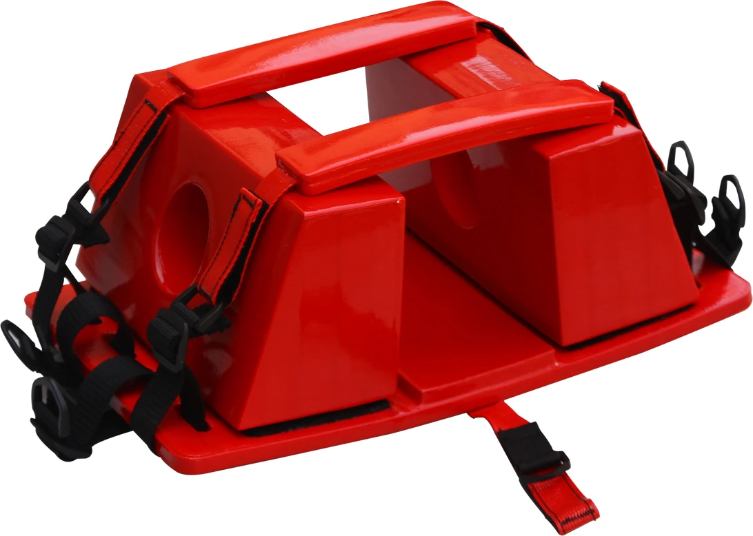 First aid spinal board head immobiliser fixation strap plate plastic water floating stretcher swim pool life-saving neck brace