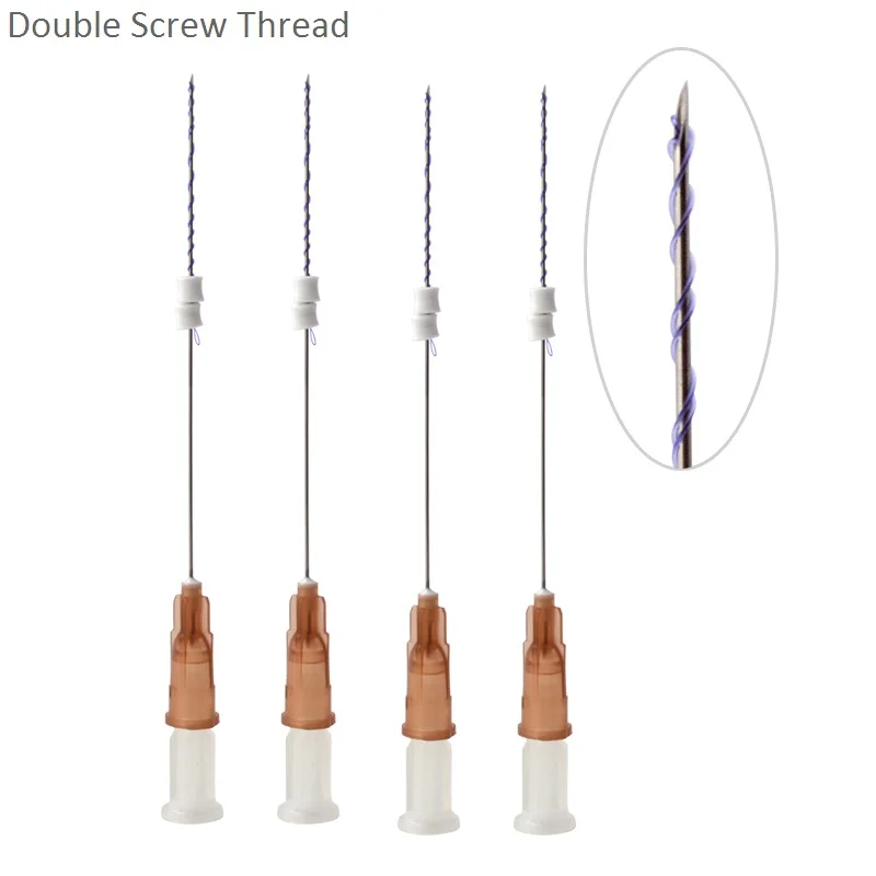 korea Body Lifting Pdo Double/Tornado Screw Sharp Needle Hilos Tensores Pdo Thread