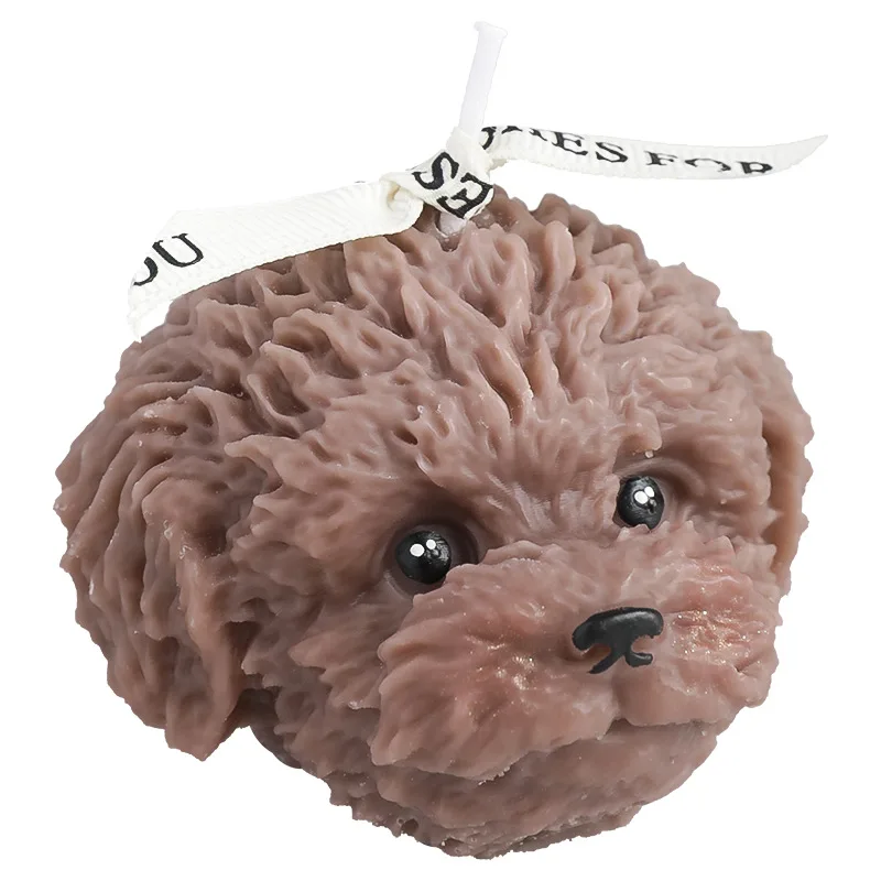 Teddy Dog Shape for Aromatherapy and Home Decoration Wholesale Gift Handmade Multi Scented Candle