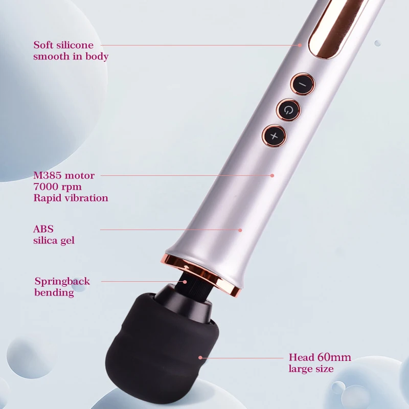 Internet Celebrity Large Size Alluring Female Wand Vibrator AV Vibration Stick Factory For Female Massage