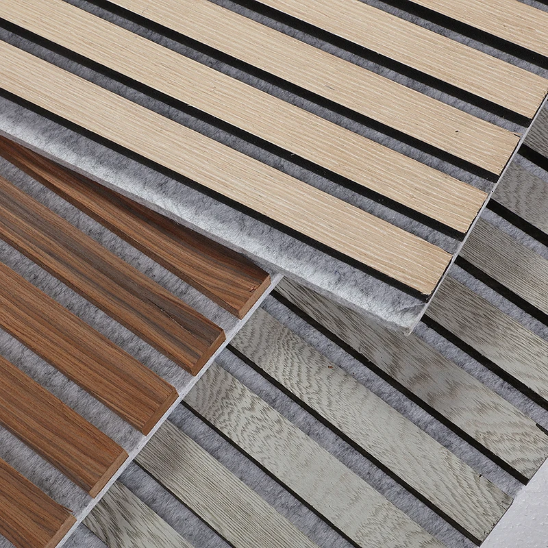 Natural Oak Mdf Wall Nut Slat Black Slat Flexible Wooden Timber Decorative Sales Reasonable Price Acoustic Wood Slat Wall Panel