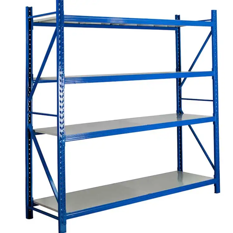 Manufacturer Heavy Duty Per Layer Warehouse Pallet Metal Storage Rack System Light Medium Duty 4 Tier Boltless Shelving