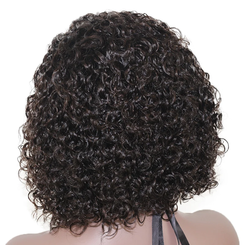Qingdao Factory Wholesale Price Best quality kinky curly for black women Remy Human Hair Full Lace Front wig