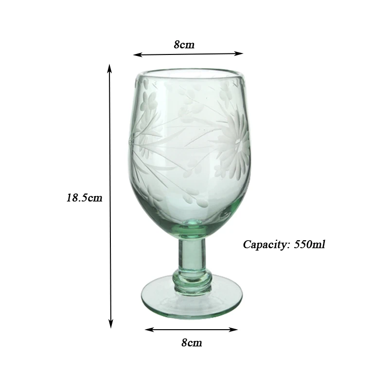 Wholesale Glass Water Pitcher Sets Tea Juice Jug Set Gift Cup Tumbler Wine Goblet Drinking Glasses