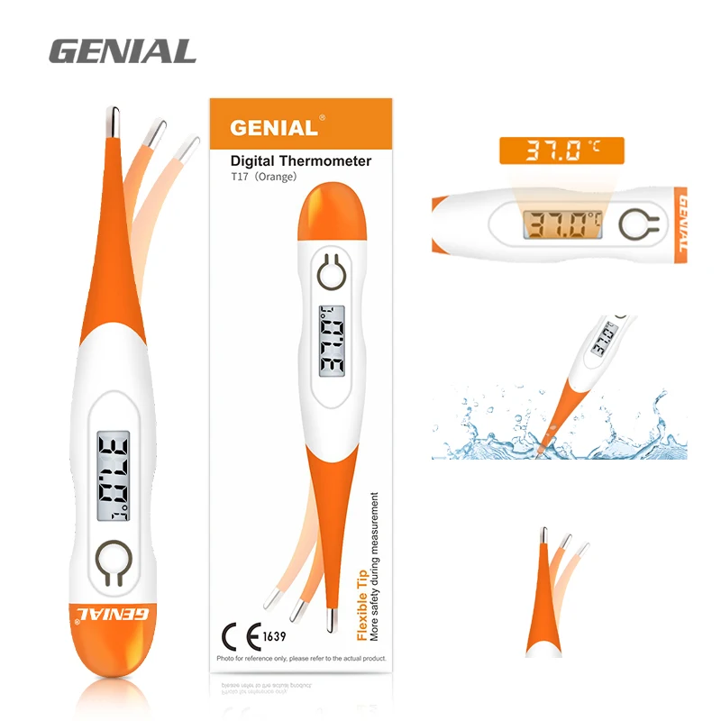 CE approved tip pen type LCD display family use medical clinical baby body digital thermometer