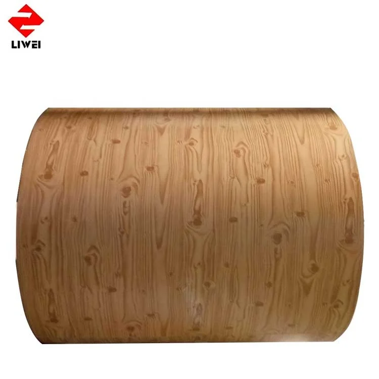 Decorative Wall Panel Wooden Metal Base Plate PPGI Prepainted Steel Sheet Color Coated Steel Coil