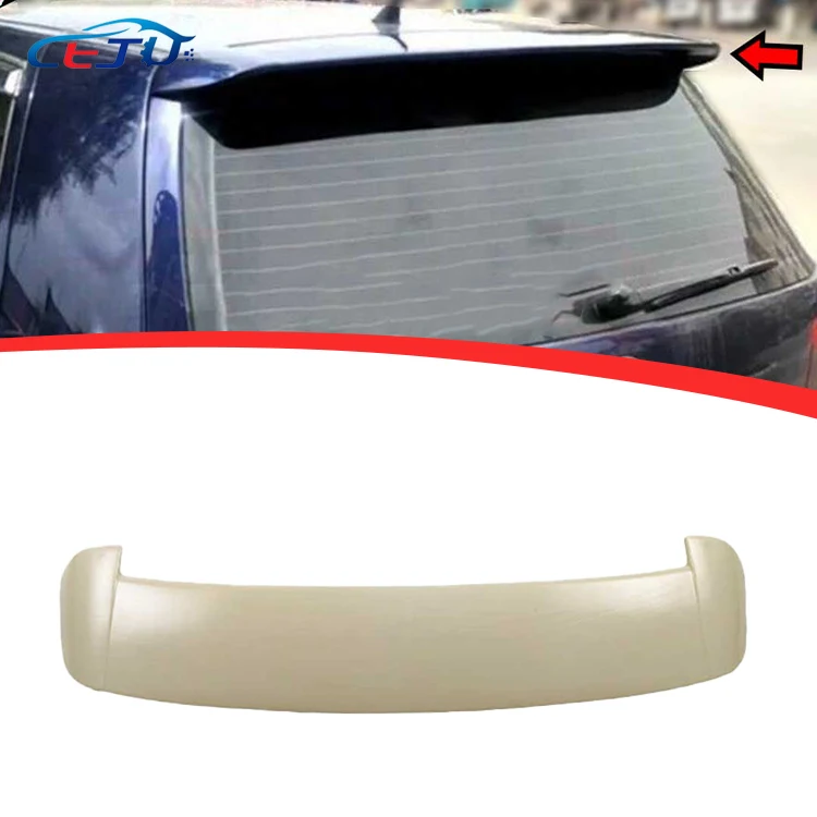 Glossy Black/Carbon Fiber Rear Trunk Spoiler Rear Roof Lip Wing Spoiler Car Accessories For VW  Volkswagen Golf 4  MK4 2004-2008
