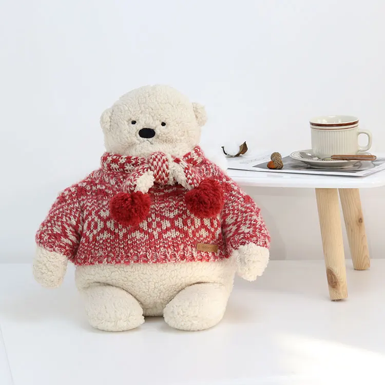 Stuffed Plush Polar Bear Baby Toy with Washable Cloth Super Soft Accept Customized Designs 86401' OEM Factory Wholesale White