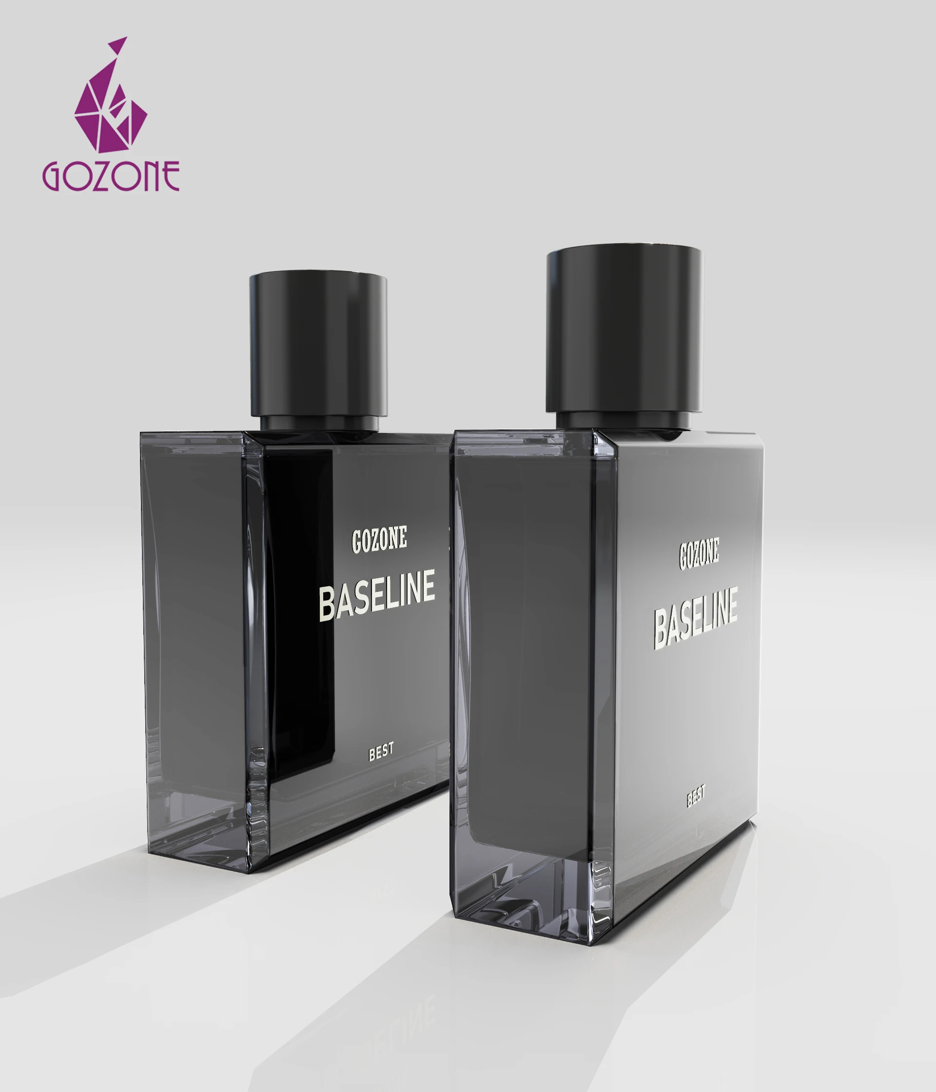 High quality Square perfume bottle for perfume packaging