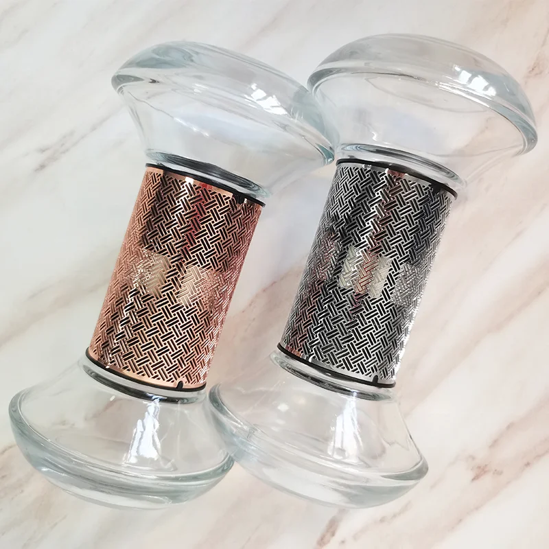 Wholesale custom luxury new design hourglass reed diffuser bottle home aroma scent diffusers