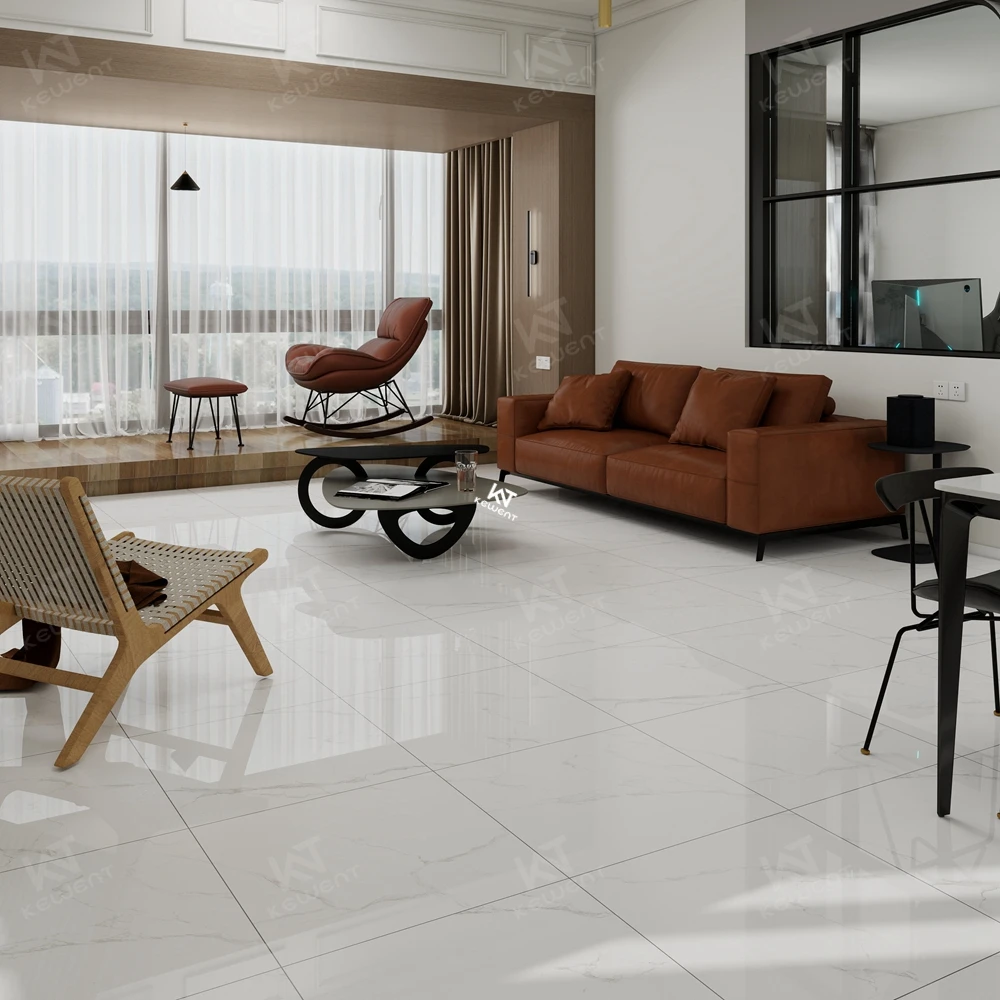 Оптовая продажа низкая цена 24x24 60x60 белый мрамор керамическая фарфоровая полированная напольная плитка Fo