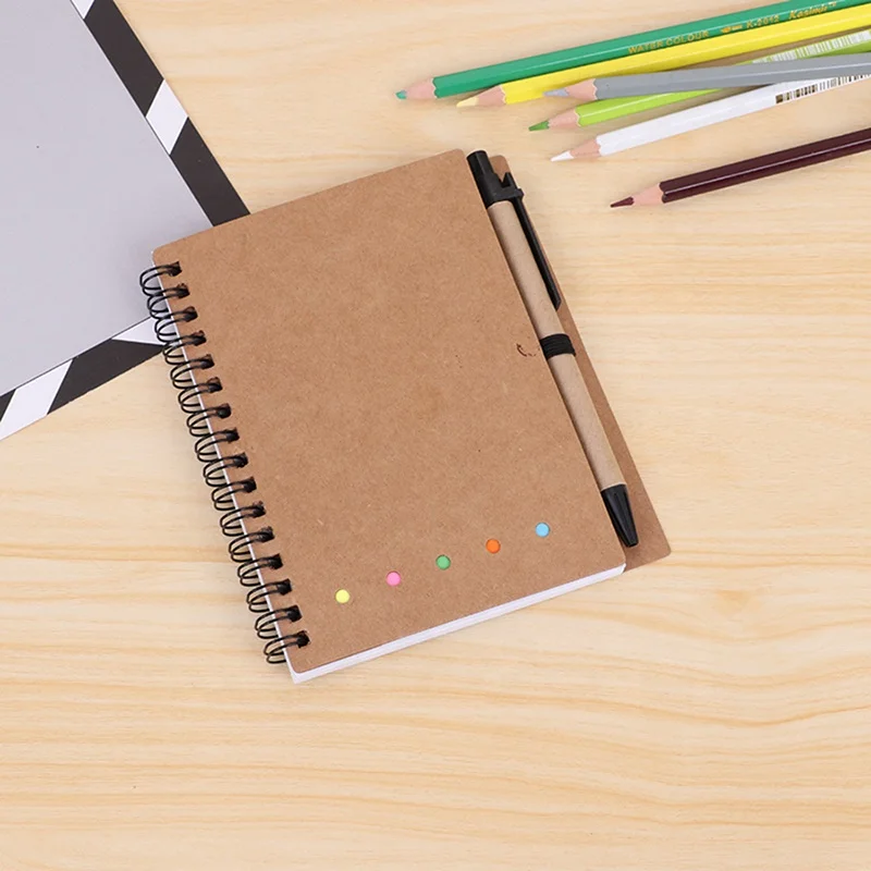 Advertising Color Paper Cube Sticky Notes Notepads Portable Notebooks Promotional Paper Notepads with Pen Memo Pad Sticky