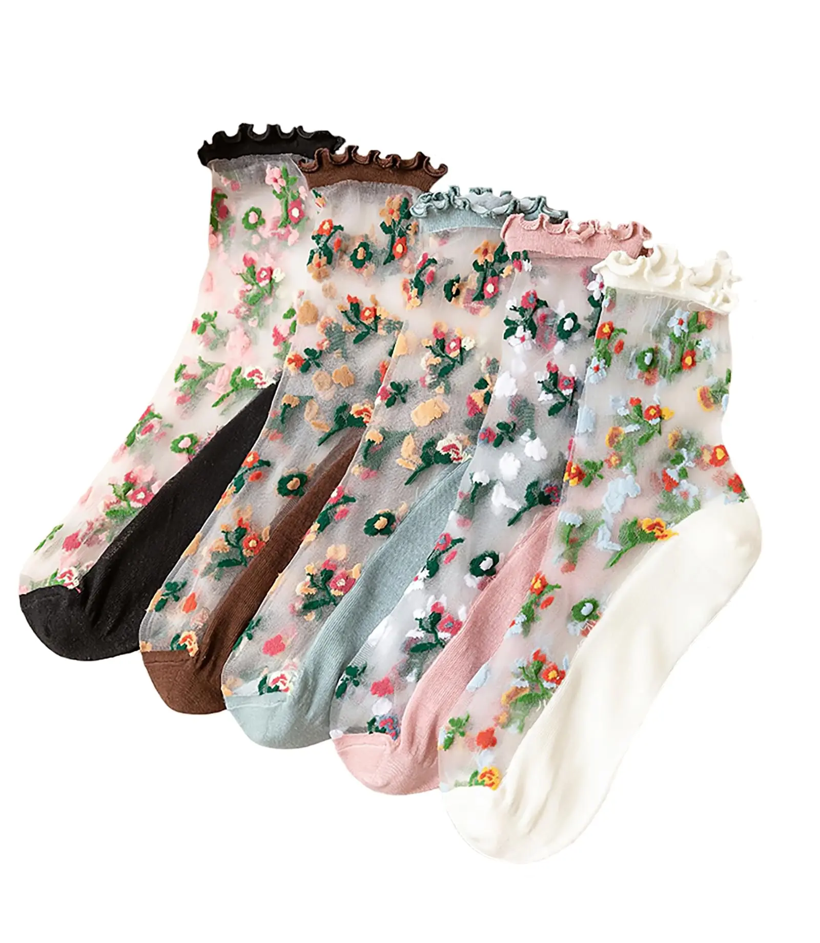 Womens Summer Comfortable Glass Silk Socks