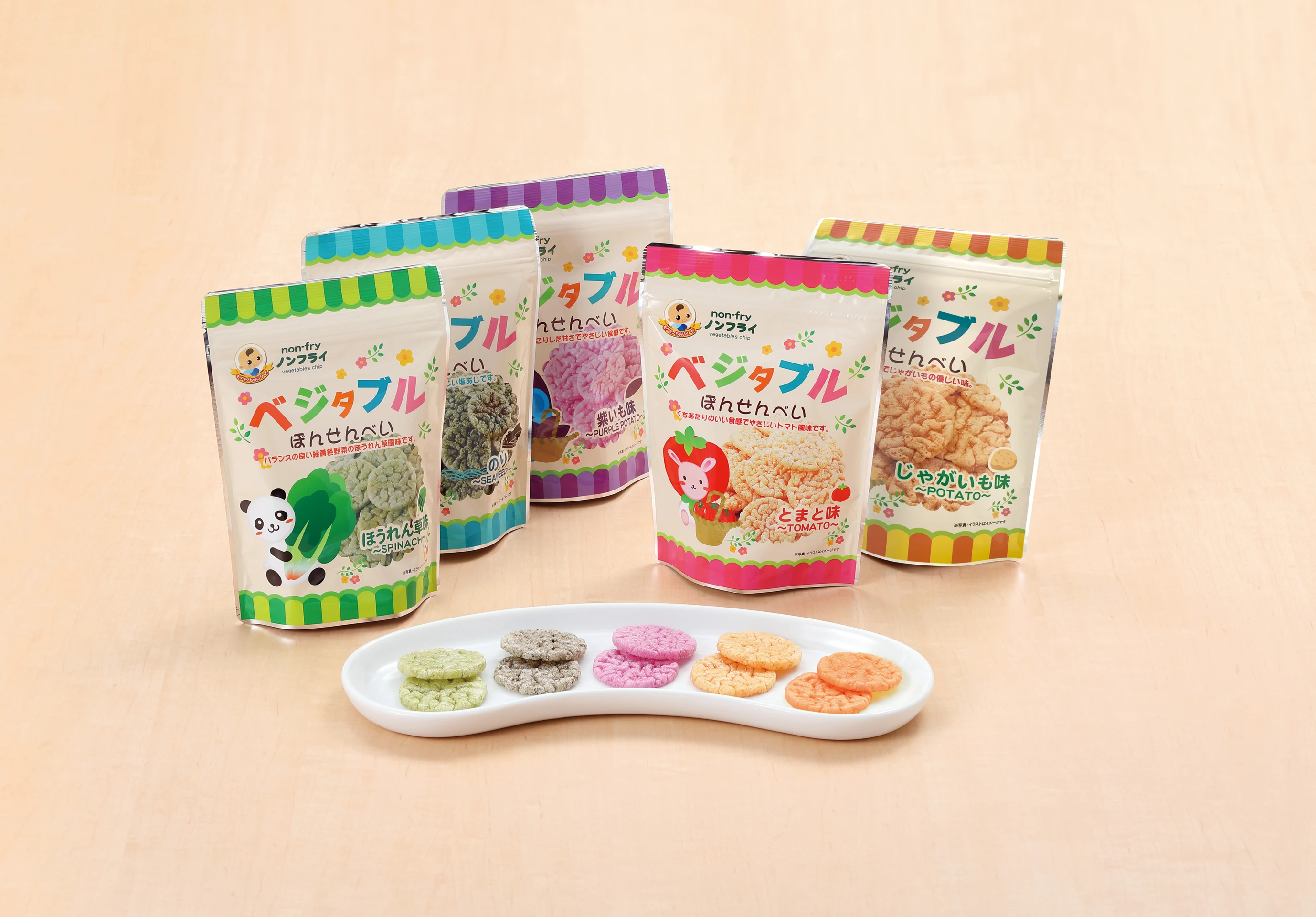 Japan Oem Salty Senbei Baby Health Japanese Round Rice Cracker Pocky Wholesale Crispy Snack Chip Food