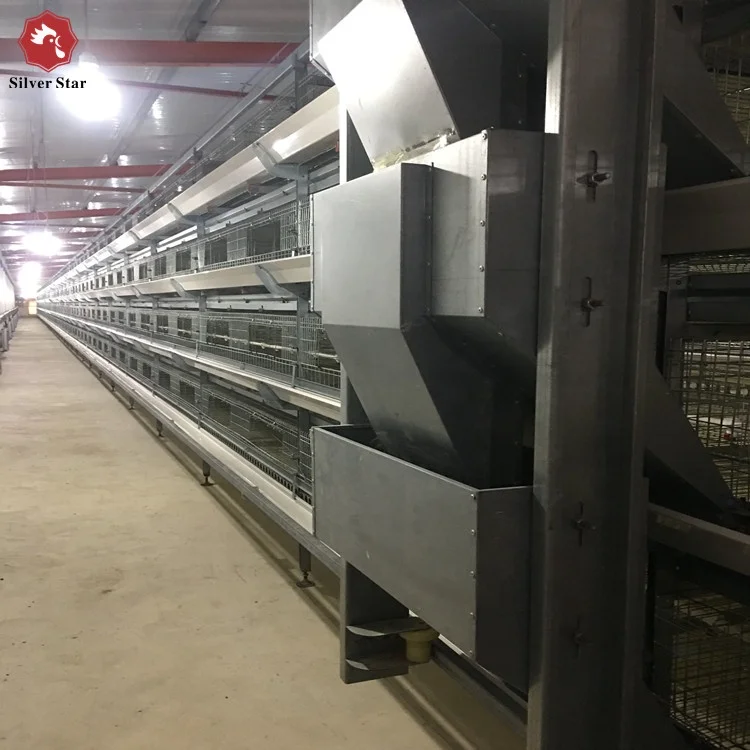 Broiler poultry feeding used automatic h type chicken broiler cage