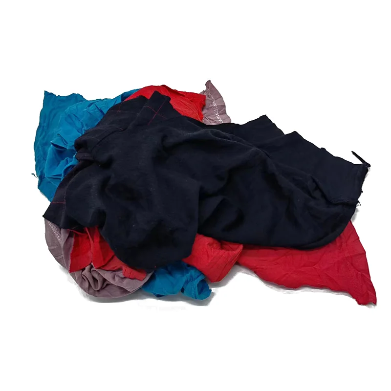 Wiping Cloth Industrial Cotton Rags Dark Color T Shirt Rags Wiping Rags