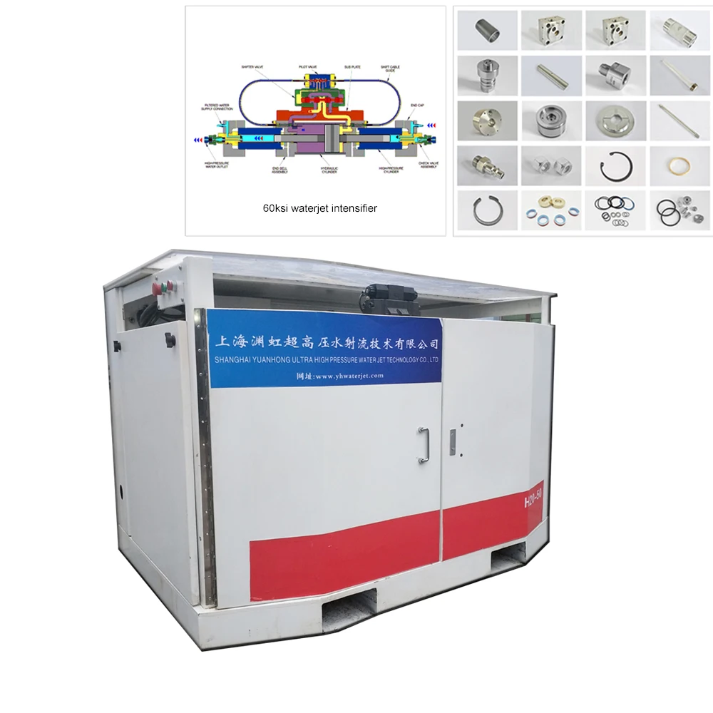 Single Intensifier Pumps Water Jet Intensifier Assembly WaterJet Cutter Pump