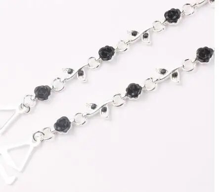 New High Quality Delicate Silver Plated Metallic Sexy Rose Rhinestone Bra Straps For Women / Lingerie Accessories