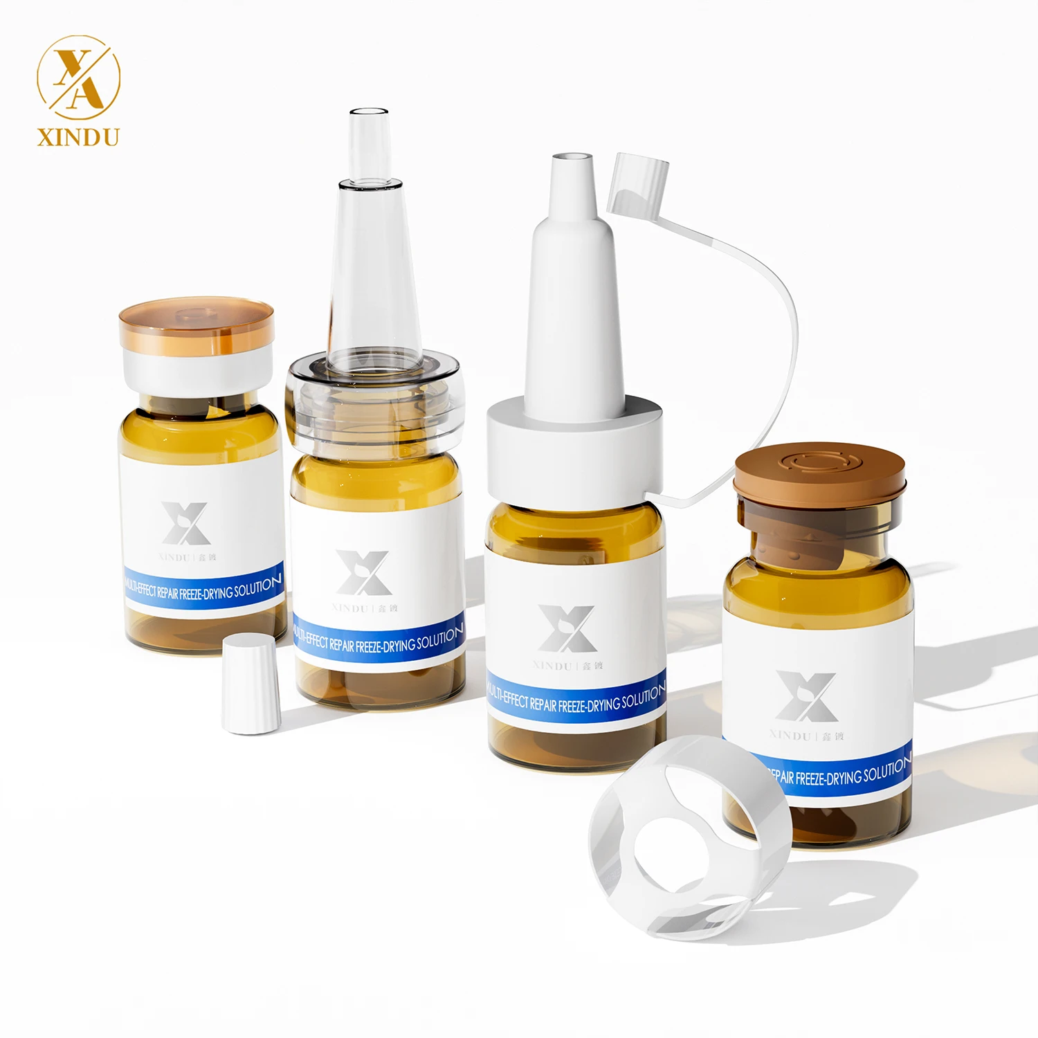 High quality 3ml 5ml 10ml 20ml 30ml amber clear medical Ampoule Packaging Material Brown glass Vial with rubber cap