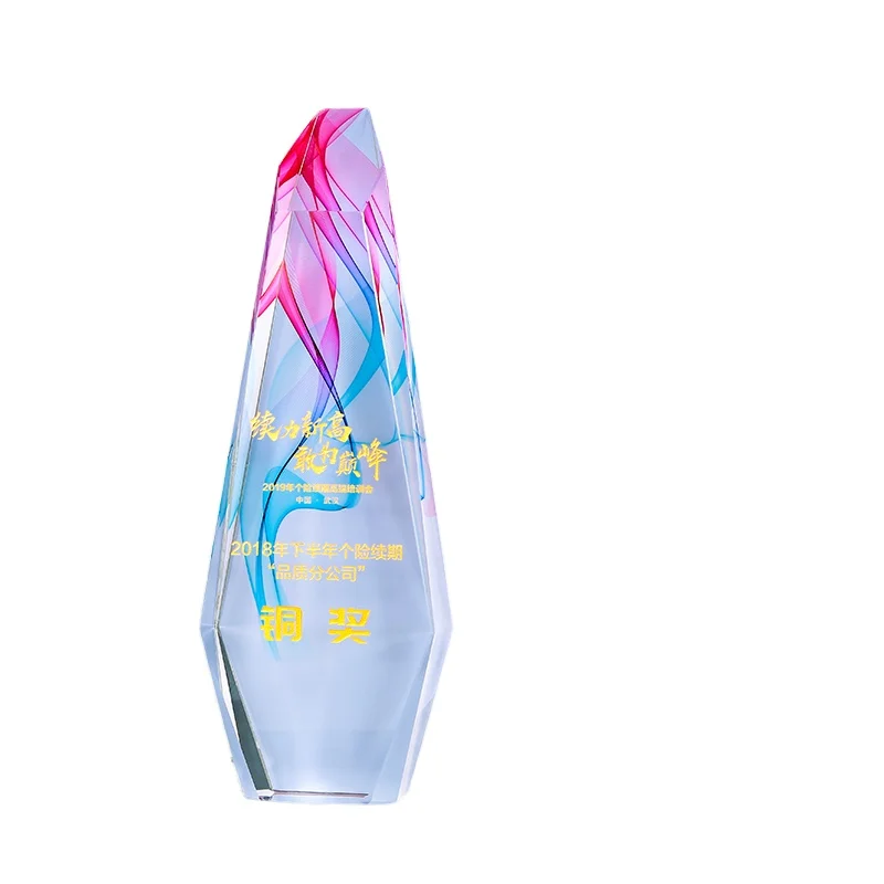 
Wholesale Price oem logo 3d laser engraving diamond awards K9 Crystal cube trophy 