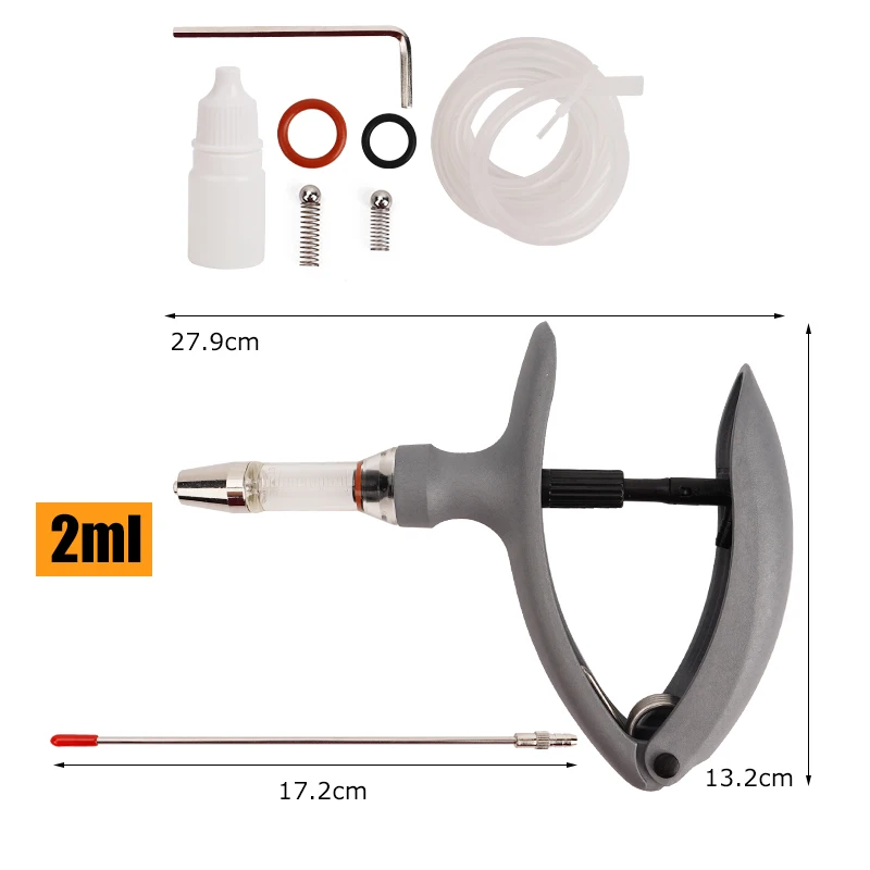 2ml/5ml Adjustable Veterinary Injection Syringe Automatic Vaccine Syringe Injector for Pig Sheep