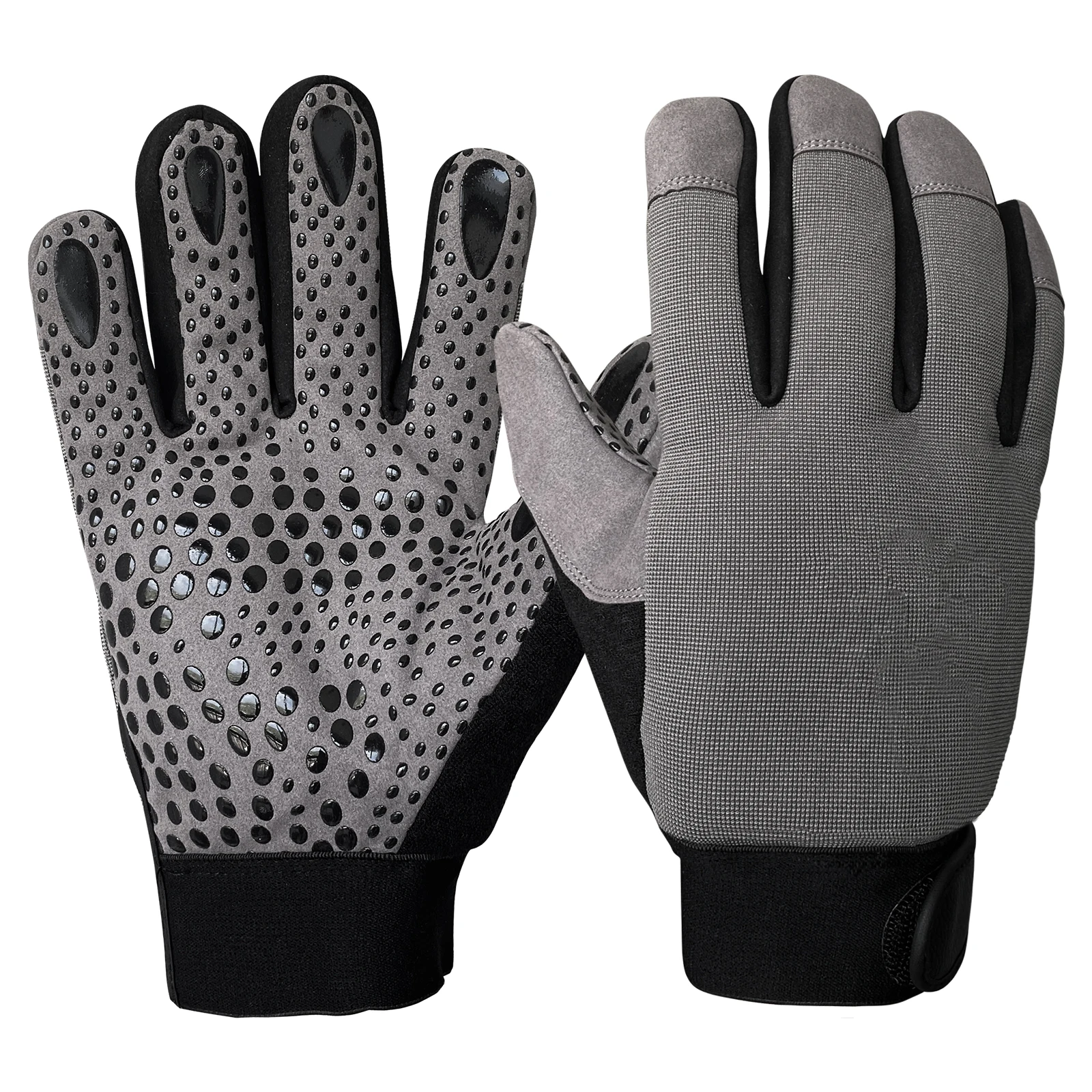 Best&wecan non anti slip men safety construction gardening winter synthetic Leather working gloves