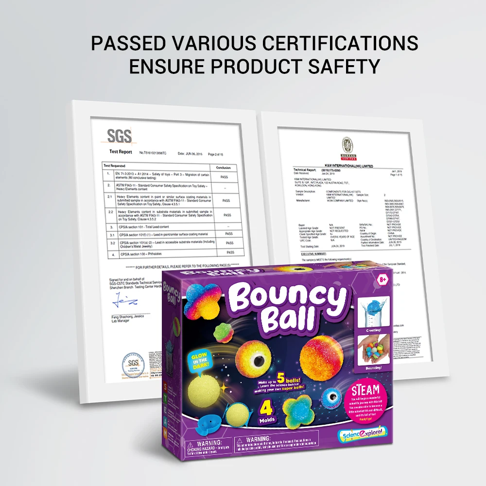 Science Explore! Bouncy Ball T3507 kids science experiment kit Educational Children Diy Toy