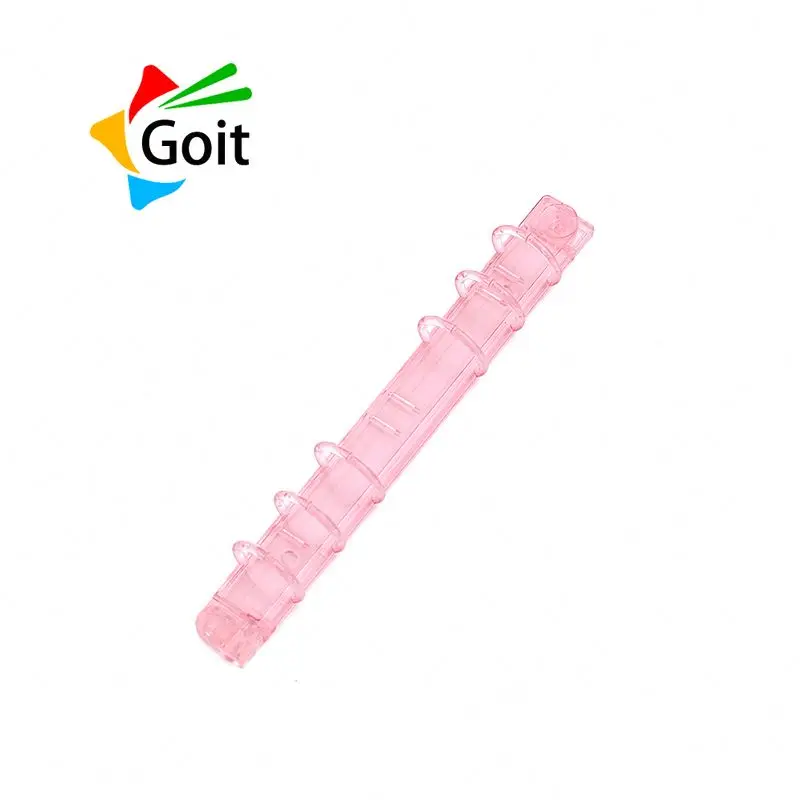 Customizable colors clear view folder stationery plastic file clips binder clip ring mechanism for binding