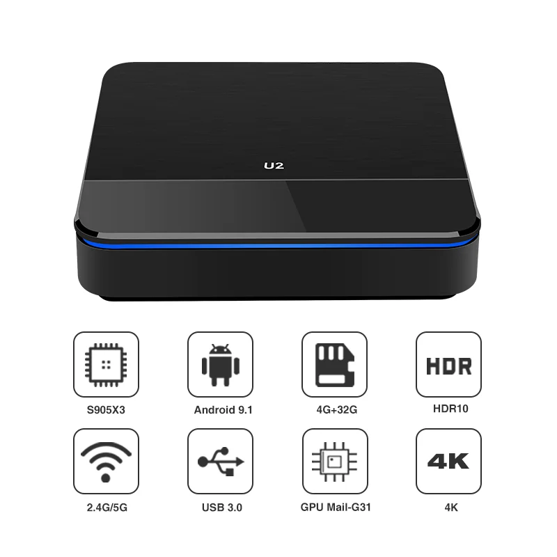 2019 лучший Amlogic Smart android tv boxs 4 ГБ/64 ГБ Android Tv Box с Amlgoic S905X3 A55 процессор