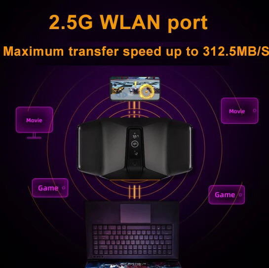 Fiberhome MIFON X1 Gaming Router AX6600 WiFi6 FireWall Wireless QoS 2 ...
