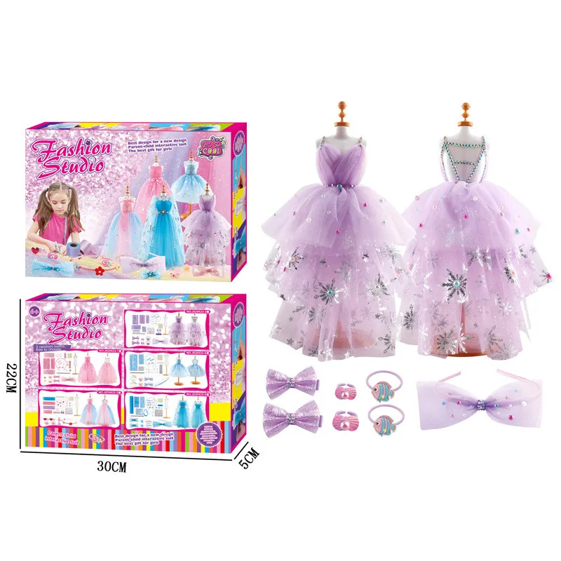 Обучающие игрушки Amazon «сделай сам», волшебный костюм, дизайнерский материал для платья ручной работы для девочек, сумка в подарок
