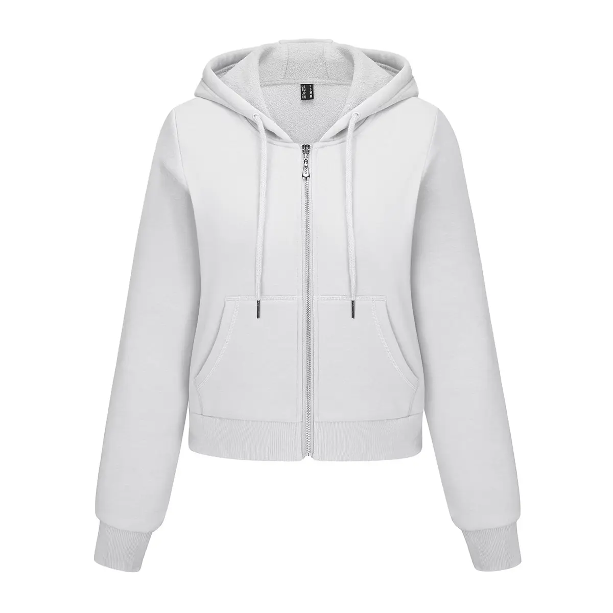 TACVASEN женские толстовки с флисовой подкладкой укороченные топы на молнии флисовые пальто длинным рукавом