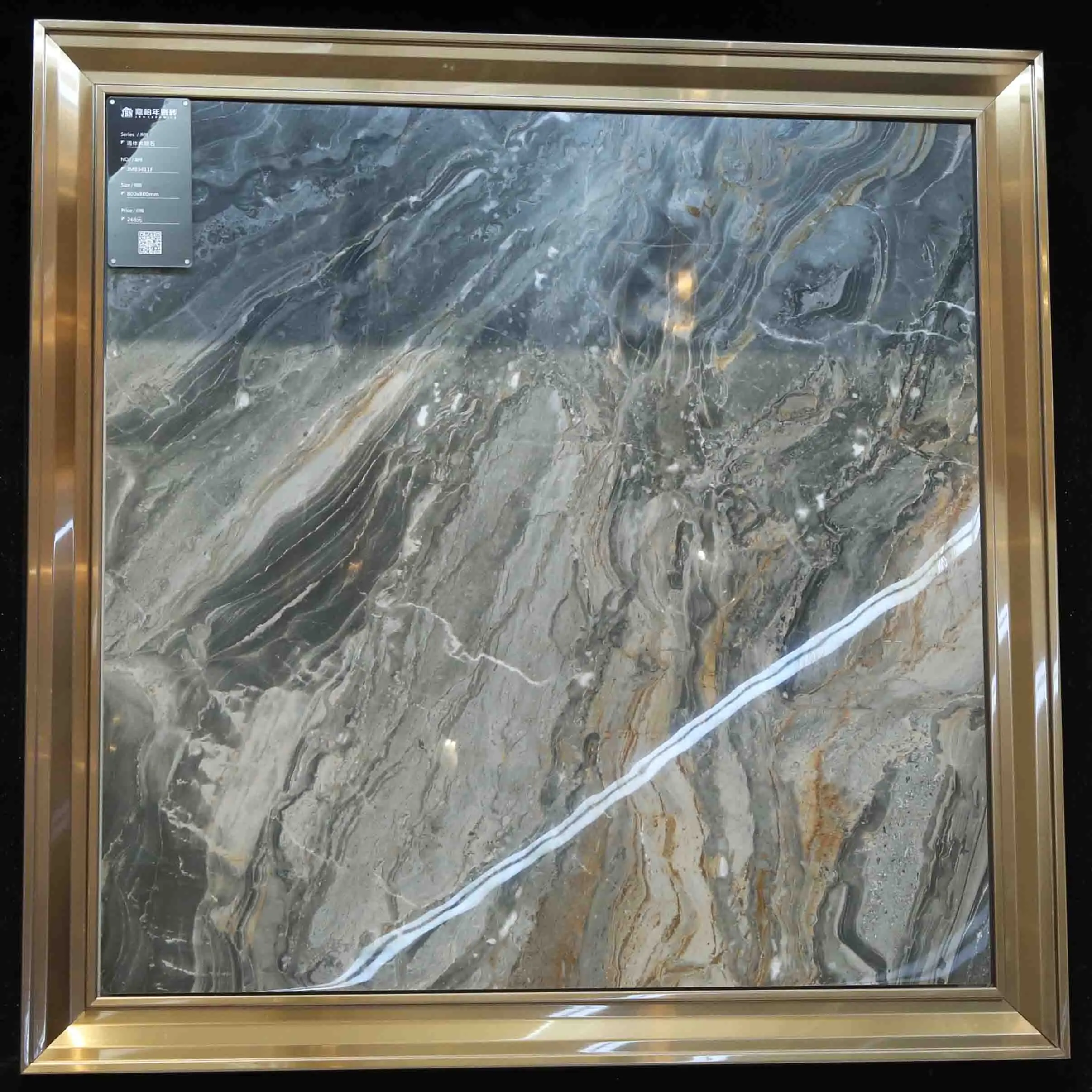 Modern Design Ceramic for Floor Tiles Glazed Porcelain with Marble Stone Texture Glossy Matte Finish for Interiors