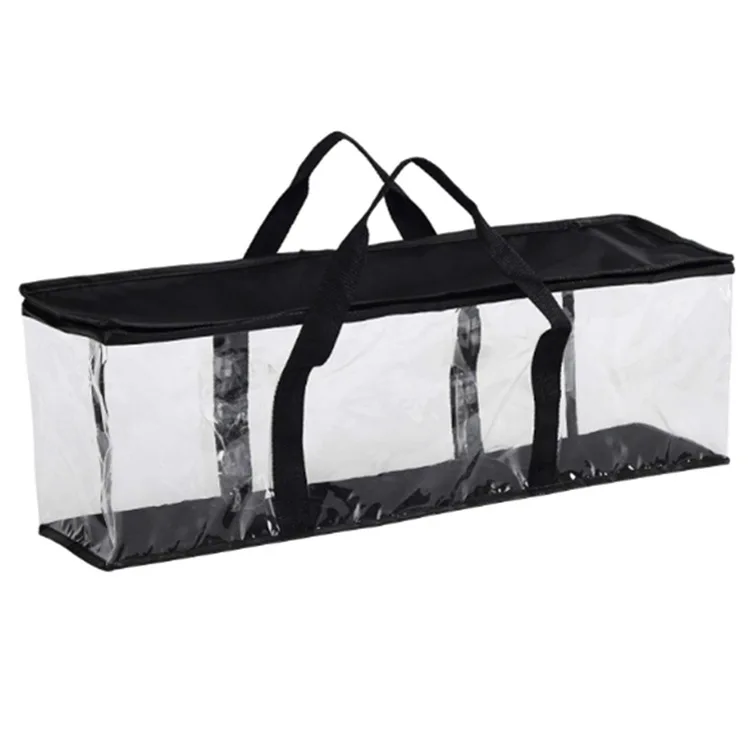 Transparent large capacity PVC CD book storage bag book storage bag handbag
