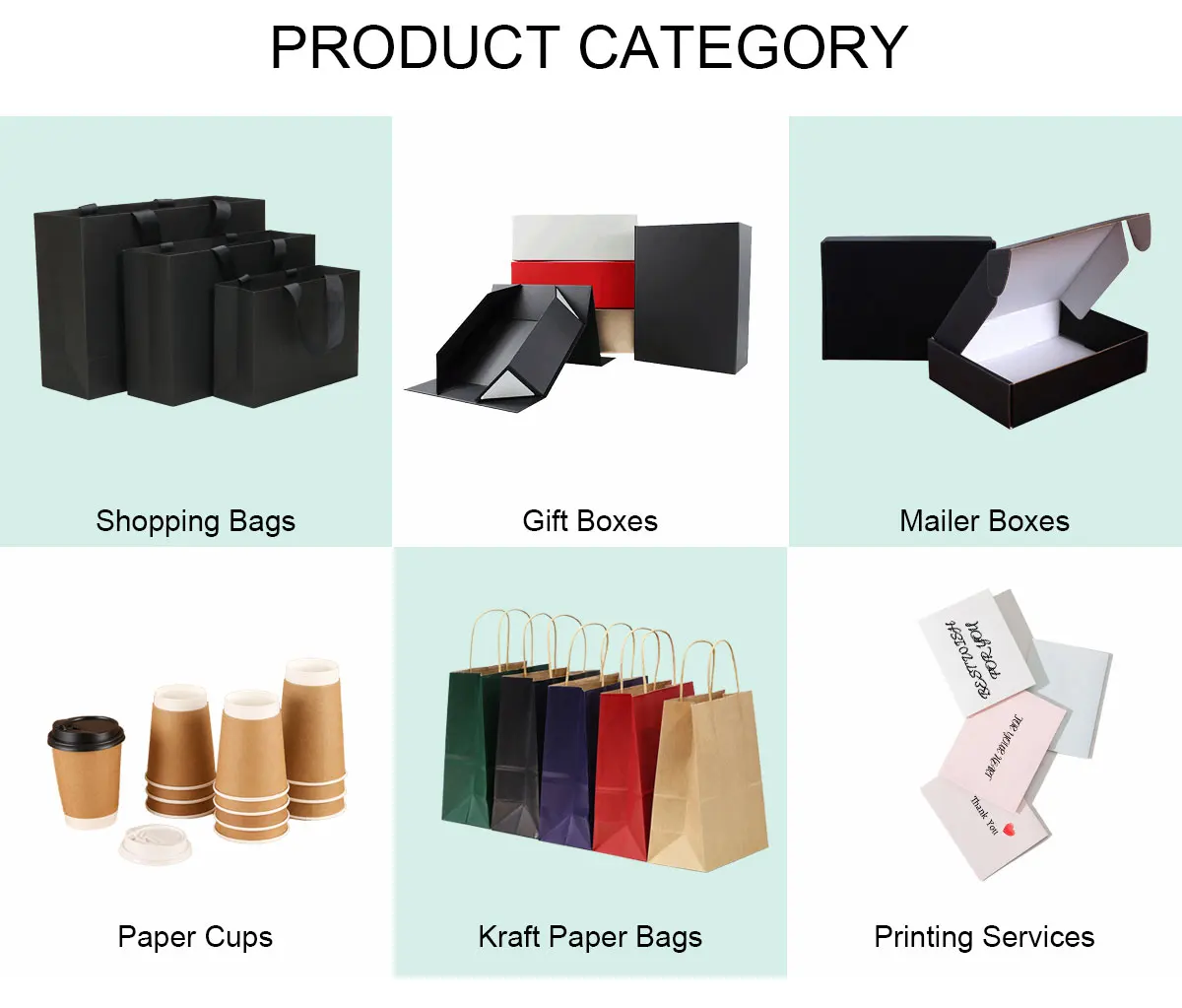 Free design print paper packing black shipping mailer boxes packaging with custom logo for small business packiging