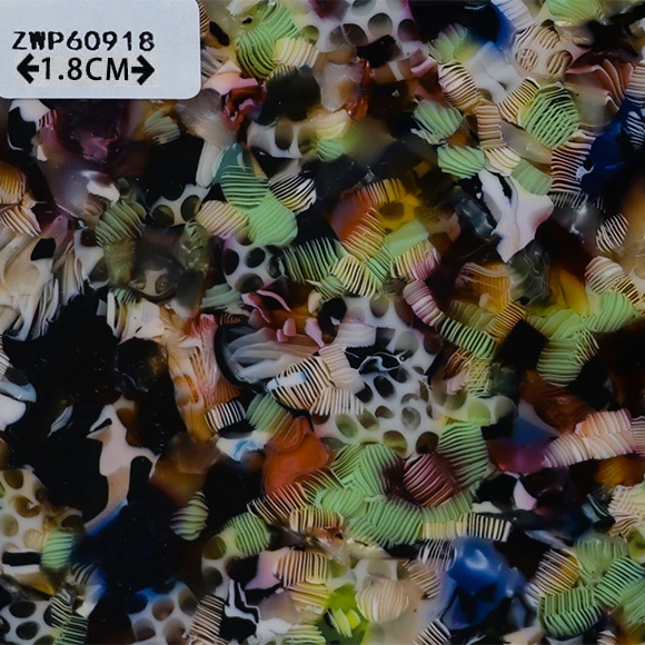 Custom colorful artificial jade cellulose acetate sheet for hairpin glasses laser cut