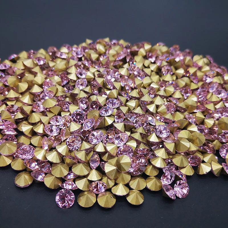 Factory Wholesale Crystal Rhinestones Chaton Glass Stones ss4-ss38 Crystal Point Back Rhinestones