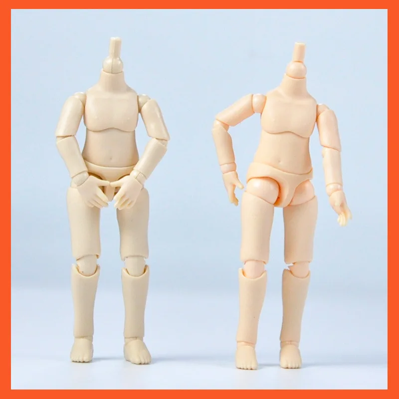10cm Doll Body 1/12 YMY PVC Body for GSC,STO,1/12 BJD Doll Head Movable Spherical Joint Dolls Action Figure Girls Boys Toys