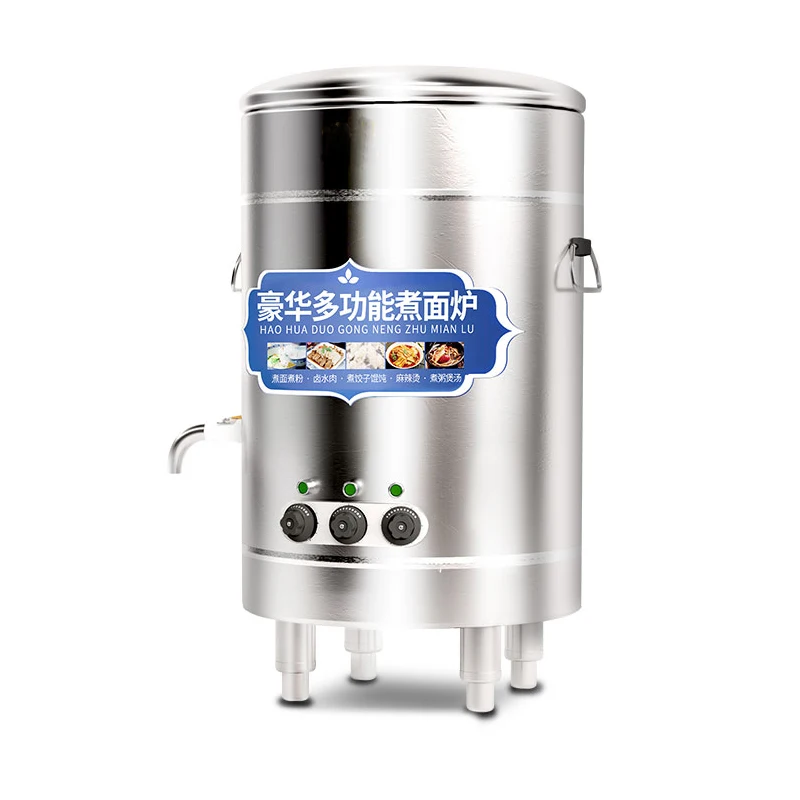 Stainless Steel Commercial restaurant kitchen serves electric and gas pasta noodle pots