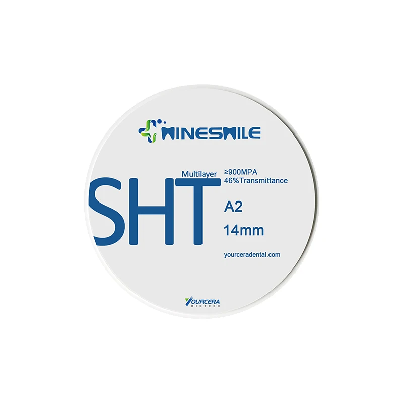 youcera hot sell Crown 6 colored layer dental zirconia block ,dental restoration material