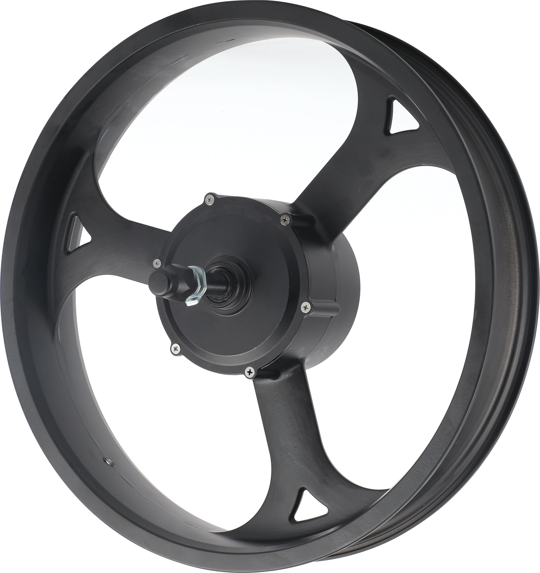 Integrated Wheel Motor R20-4.0 Fat Tire Electric Bike Motor Wheel Magnesium Alloy 20 Inch High Power 48V 1000W Black Brushless