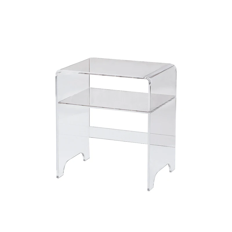 Modern Crystal Clear Acrylic Rectangle transparent Square side tea dining bar coffee table
